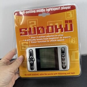 SUDOKU SELF-SETTING PUZZLE SOLVING HANDHELD ELECTRONIC GAME NEW IN PACKAGE